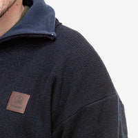 Close up of shoulder on Swanndri Rhino Stormshield Wool Jumper
