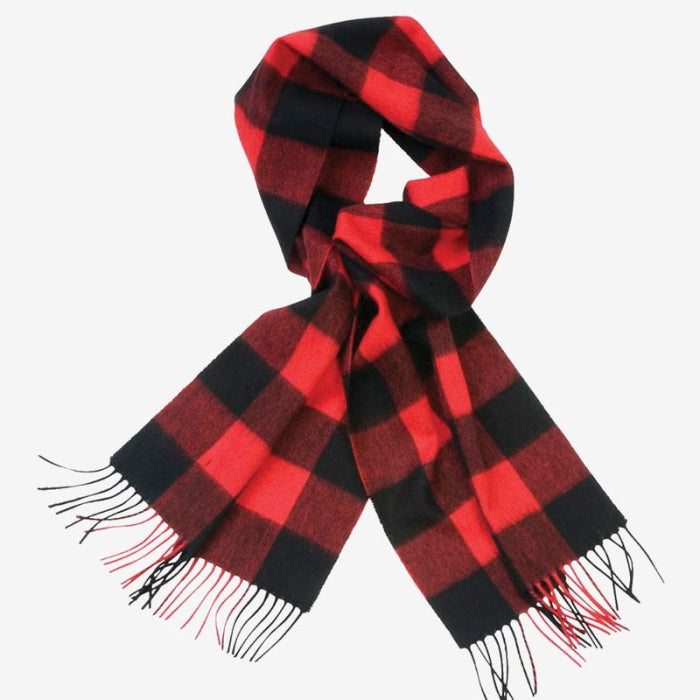 Swanndri Wool Scarfie in Red & Black