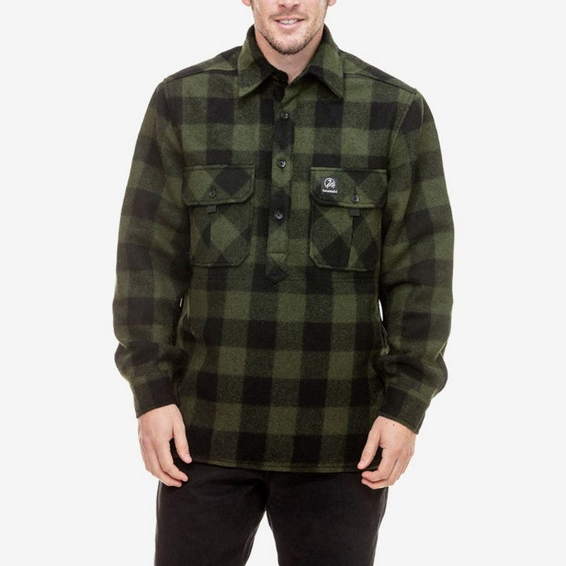Front of Swanndri Mens Ranger Extreme II Shirt in Olive