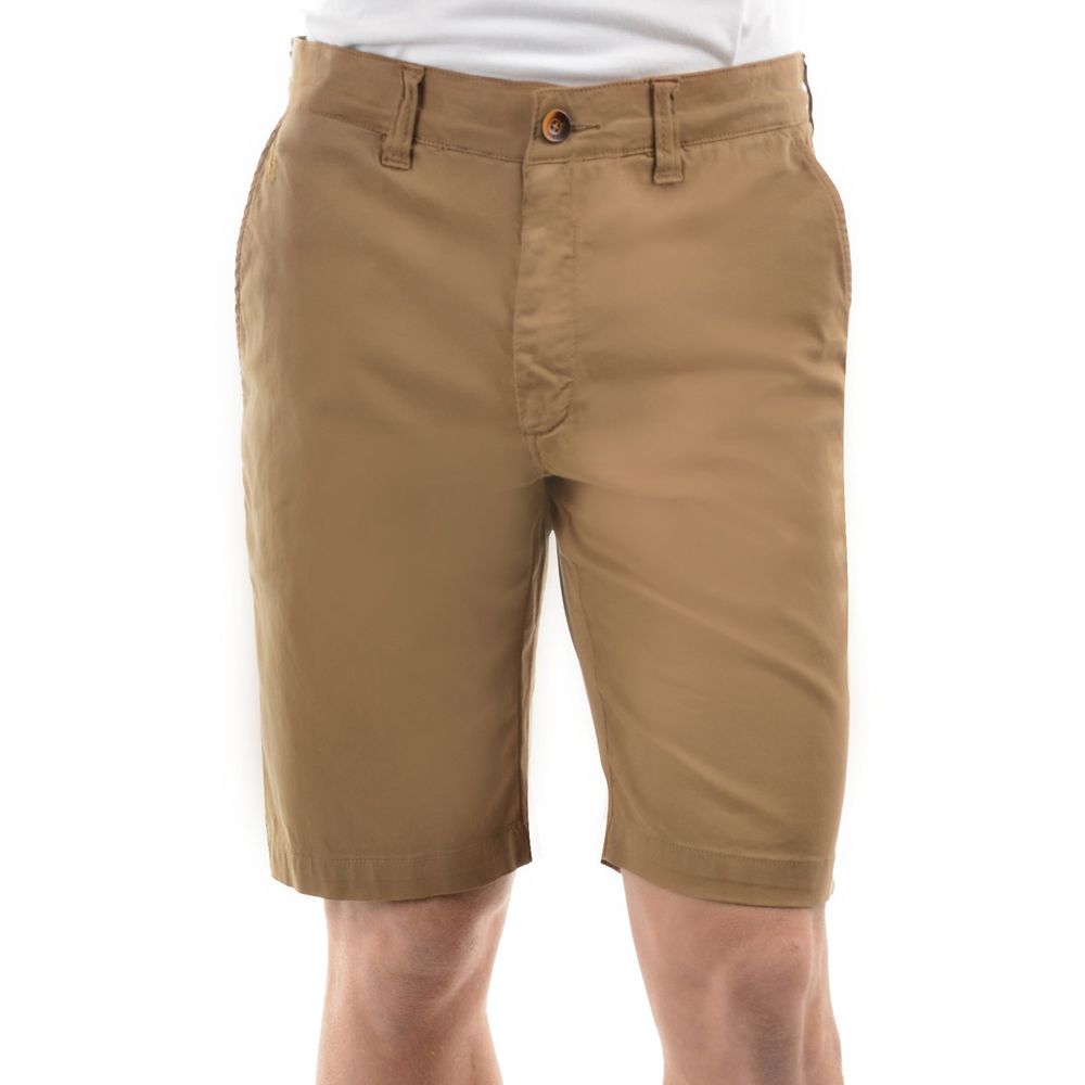 Front of Camel Thomas Cook Mens Tailored Fit Mossman Comfort Waist Shorts