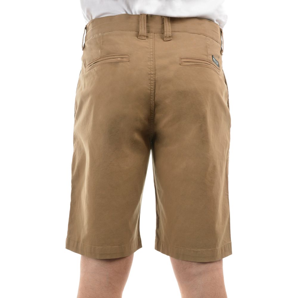 Back of Camel Thomas Cook Mens Tailored Fit Mossman Comfort Waist Shorts