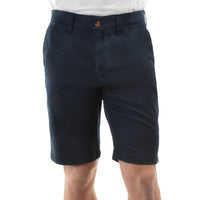 Front of Dark Navy Thomas Cook Mens Tailored Fit Mossman Comfort Waist Shorts