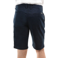 Back of Dark Navy Thomas Cook Mens Tailored Fit Mossman Comfort Waist Shorts