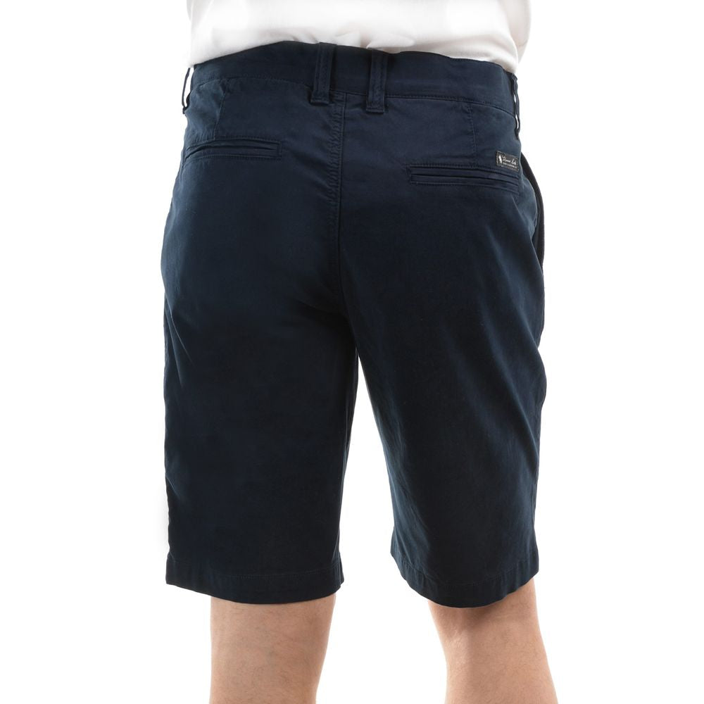 Back of Dark Navy Thomas Cook Mens Tailored Fit Mossman Comfort Waist Shorts