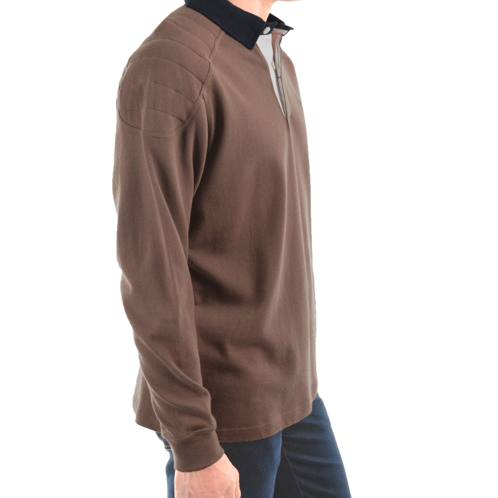Side view of Thomas Cook Men's Bill Rugby in Mushroom
