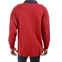 Back view of Thomas Cook Men's Bill Rugby in Red