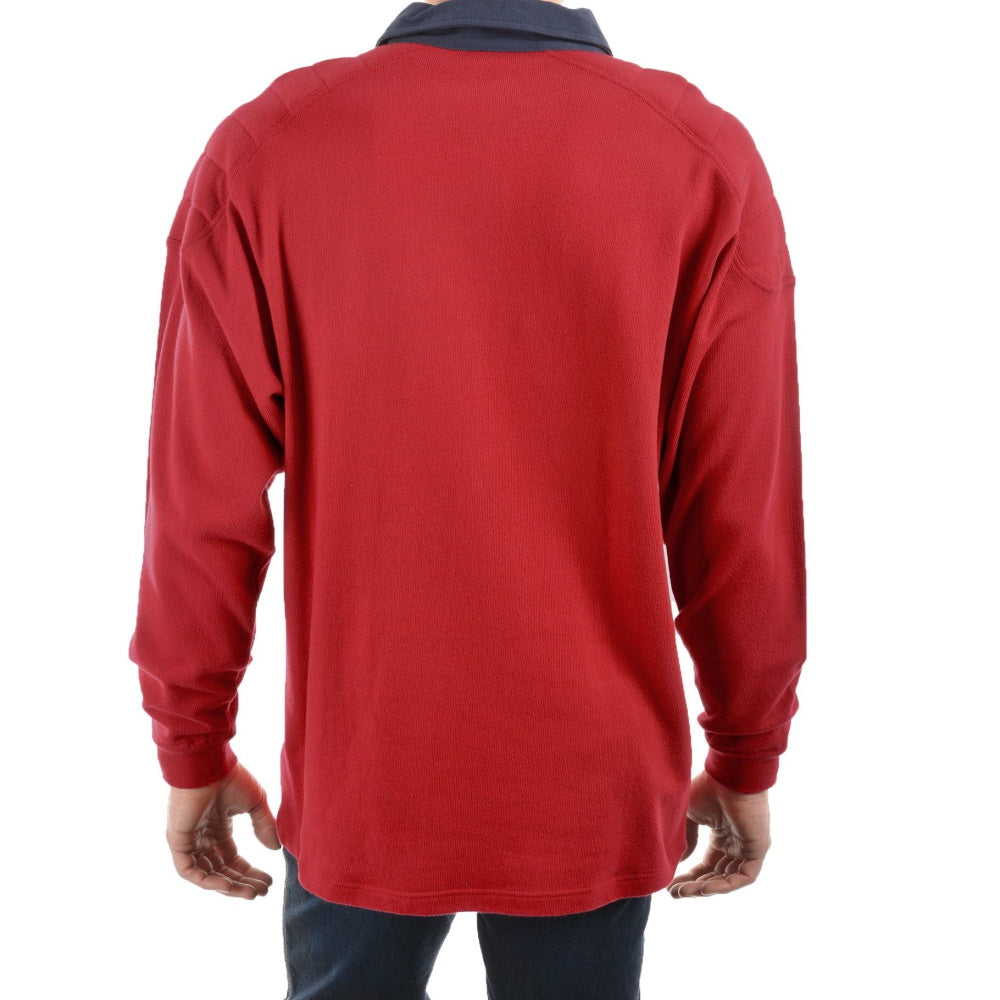 Back view of Thomas Cook Men's Bill Rugby in Red