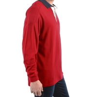 Side view of Thomas Cook Men's Bill Rugby in Red