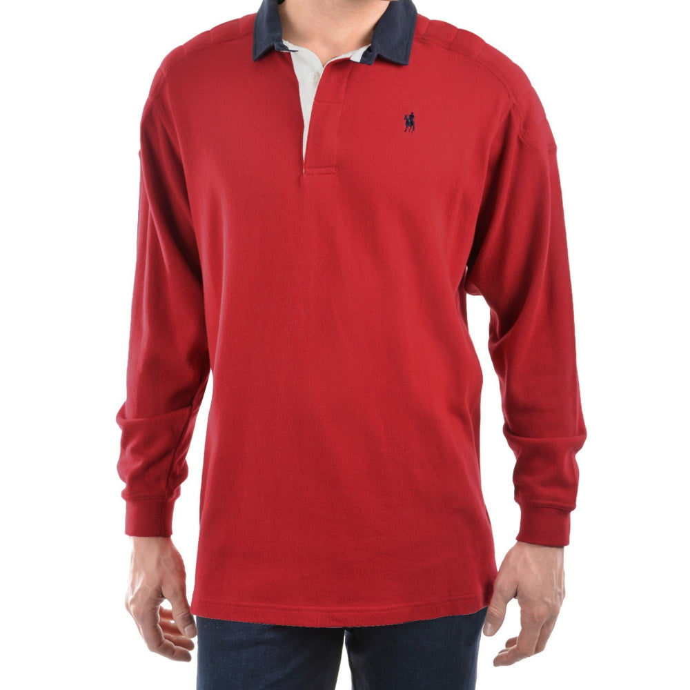 Front view of Thomas Cook Men's Bill Rugby in Red