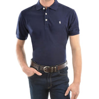 Thomas Cook Men's Tailored Short Sleeve Polo Shirt in Dark Navy