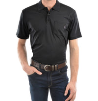 Thomas Cook Men's Bamboo Short Sleeve Polo in Black