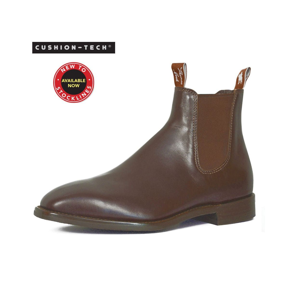 Thomas Cook Men's Trentham Cushion Tech Dress Boots in Chestnut