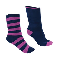 Thomas Cook Thermal Socks in Purple Orchid & Navy