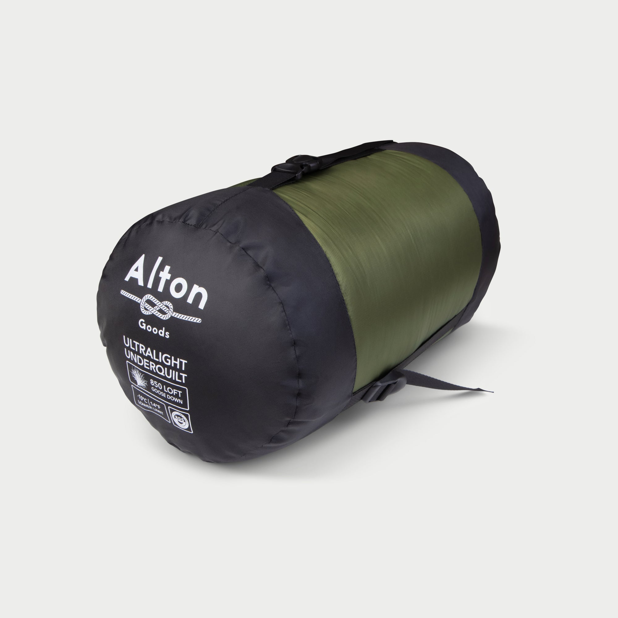 Alton Goods Ultralight Underquilt in bag