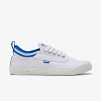 Side of Volley International Low Shoe in White/Blue