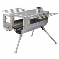 Door open on Winnerwell Woodlander Double View 1G Large Camping Stove