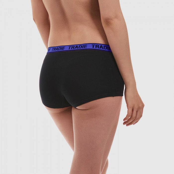 Back of Tradie Ladies Shortie Blue Band