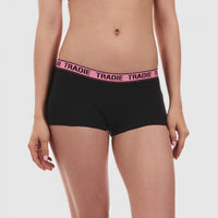 Front of Tradie Ladies Shortie Pink Band