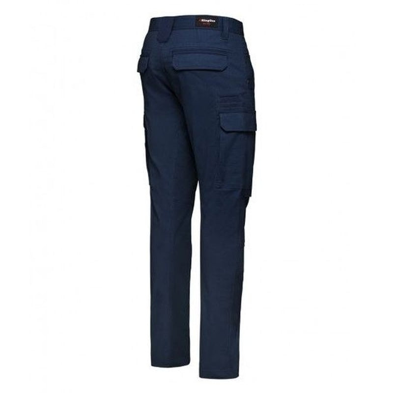Back view of Navy KingGee Tradies Utility Cargo Pants