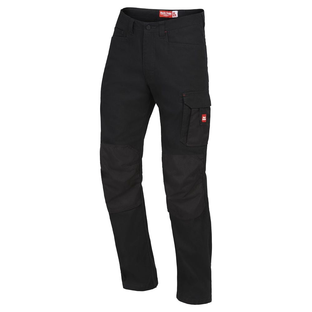 Front view of Hard Yakka Legends Cargo Pants in Black