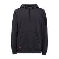 Front view of Hard Yakka Brushed Fleece Work Hoodie in Charcoal