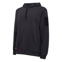Front angle view of Hard Yakka Brushed Fleece Work Hoodie in Charcoal
