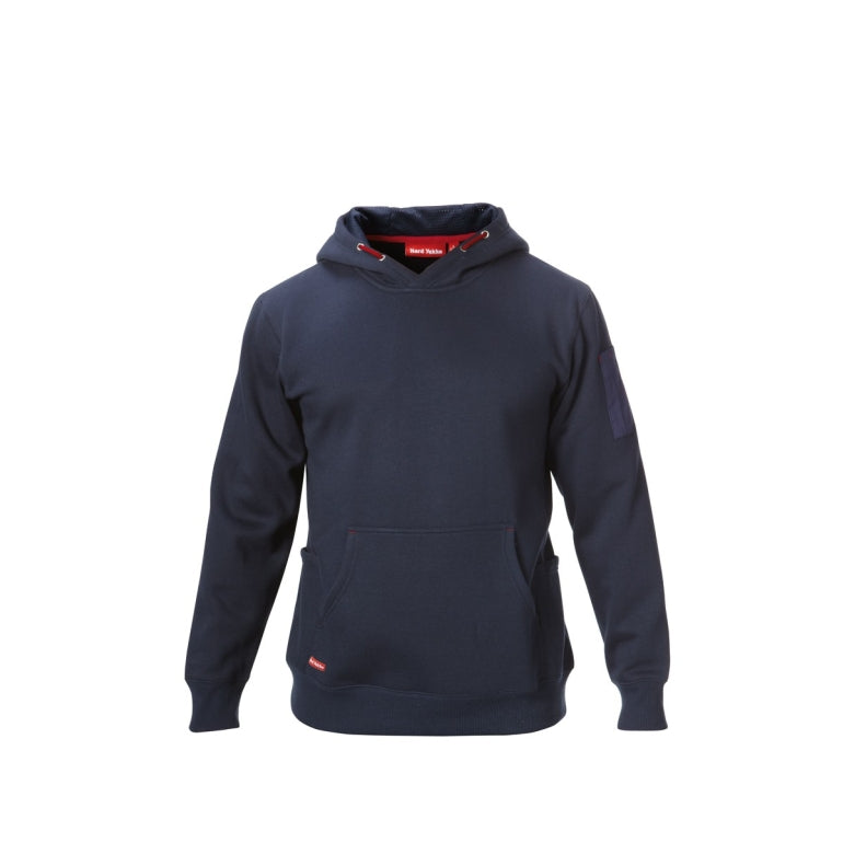 Hard Yakka Brushed Fleece Work Hoodie in Navy