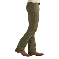 Wrangler® Mens Tough Comfort Regular Fit Canvas Jeans (Sea Turtle)