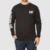 Front view of CAT Trademark Banner Long Sleeve Tee