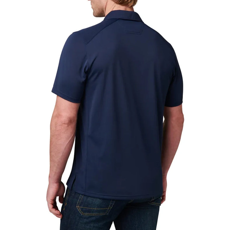 Back of Pacific Navy 5.11® Paramount Polo 2.0