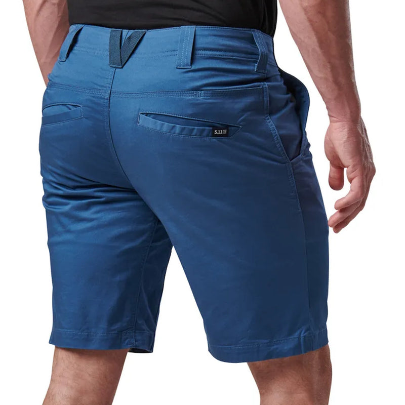 Back of 5.11® Aramis Shorts in Ensign Blue