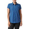Front of 5.11® Womens Marksman Short Sleeve Shirt in Ensign Blue