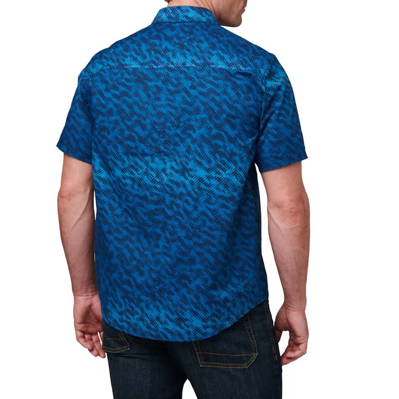 Back of 5.11® Wyatt Trout Short Sleeve Shirt