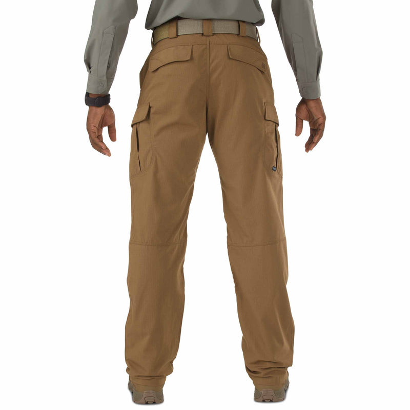 Back of 5.11 Men's Stryke Pants in Battle Brown