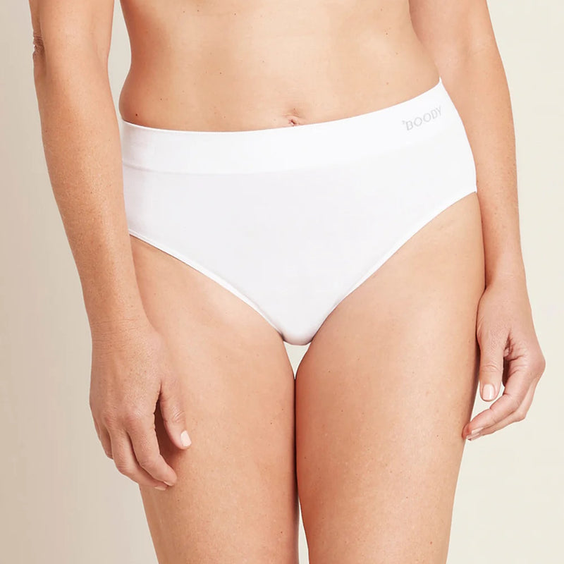 Front of Boody Womens Full Brief in White