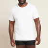 Front of Boody Mens Crew Neck Tee in White