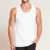 Front of Boody Mens Singlet in White