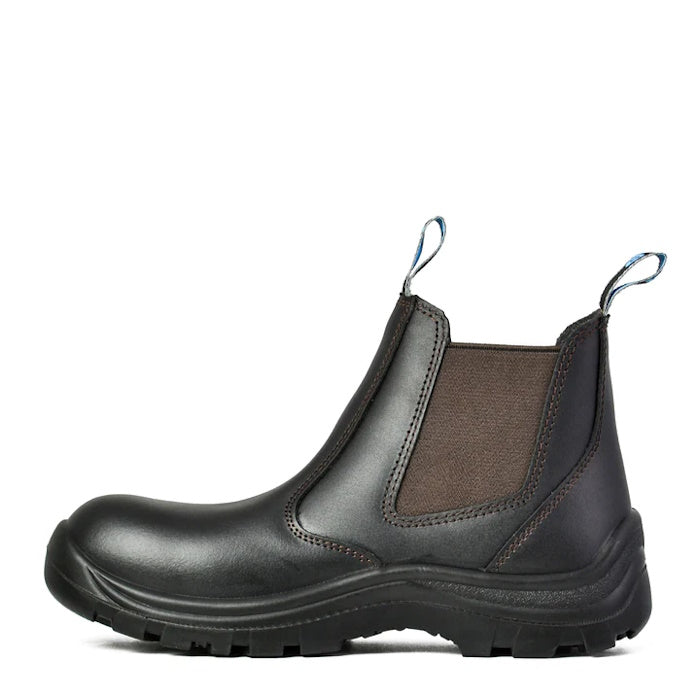 Side view of Bata Bushman Non Safety Boot in Brown