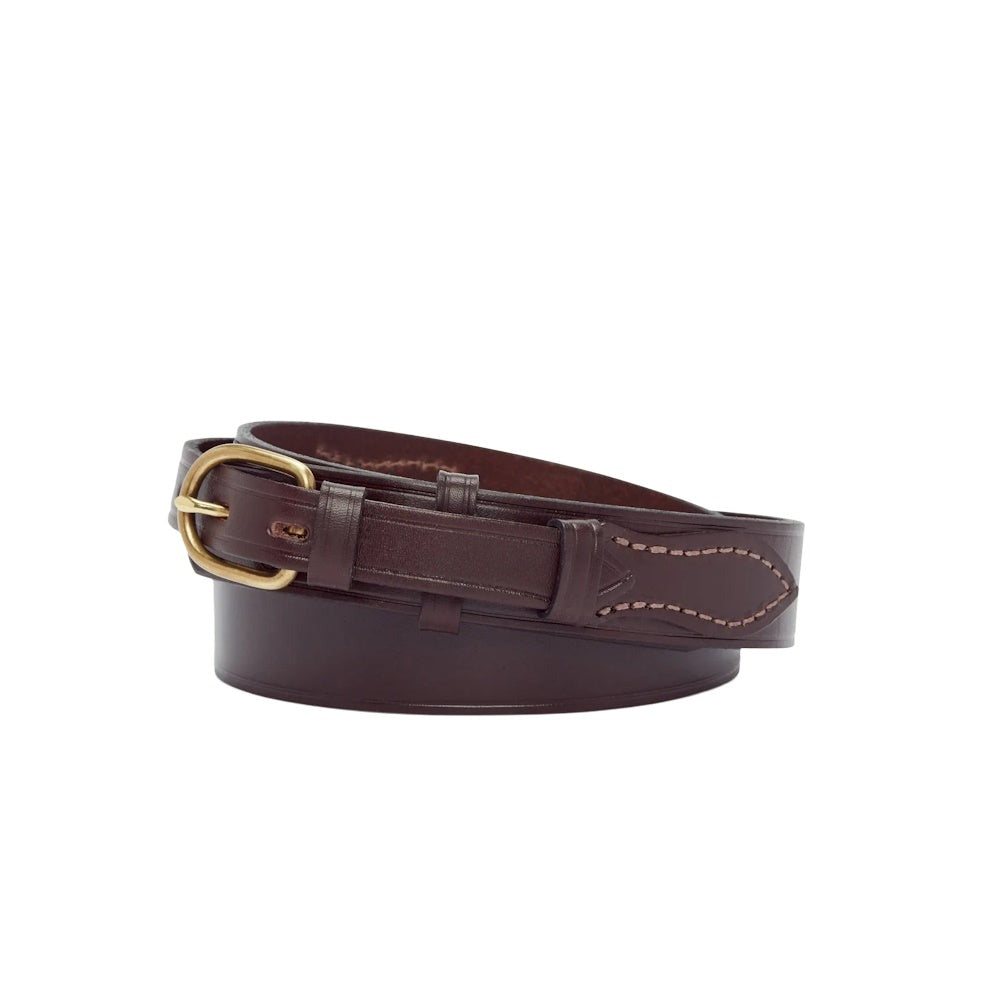 R.M.Williams 1.25 Inch Ranger Solid Hide Belt Chestnut