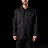 Front of Black FXD LSH-1 Men's Long Sleeve Work Shirt