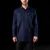 Front of Navy FXD LSH-1 Men's Long Sleeve Work Shirt