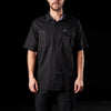 Front of Black FXD SSH-1 Men's Short Sleeve Stretch Work Shirt