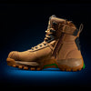 Zip side of Wheat FXD WB-1 Men's Nitrolite High Cut Safety Boot