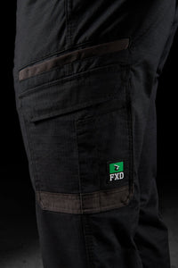 FXD WP-12C Mens Cuffed Elastic Waist Stretch Ripstop Work Pants
