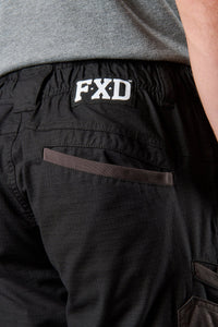 FXD WP-12C Mens Cuffed Elastic Waist Stretch Ripstop Work Pants