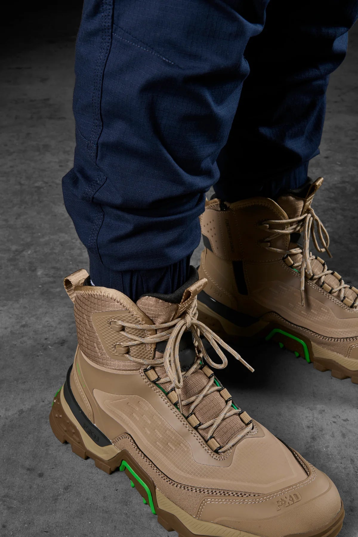 FXD WP-12C Mens Cuffed Elastic Waist Stretch Ripstop Work Pants