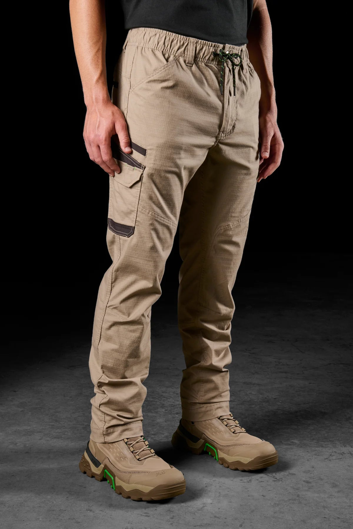 FXD WP-12 Mens Elastic Waist Stretch Ripstop Work Pants