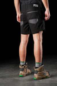 Back view of Black FXD WS-2 Men's Short Shorts