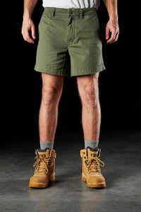 Front of Green FXD WS-2 Men's Short Shorts