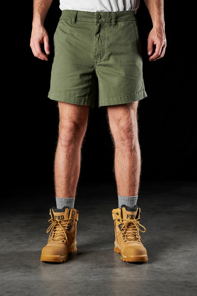 Front of Green FXD WS-2 Men's Short Shorts